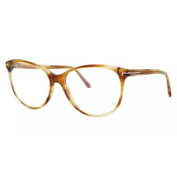 New Authentic Tom Ford FT5544-B-056-55 Square Eyeglasses